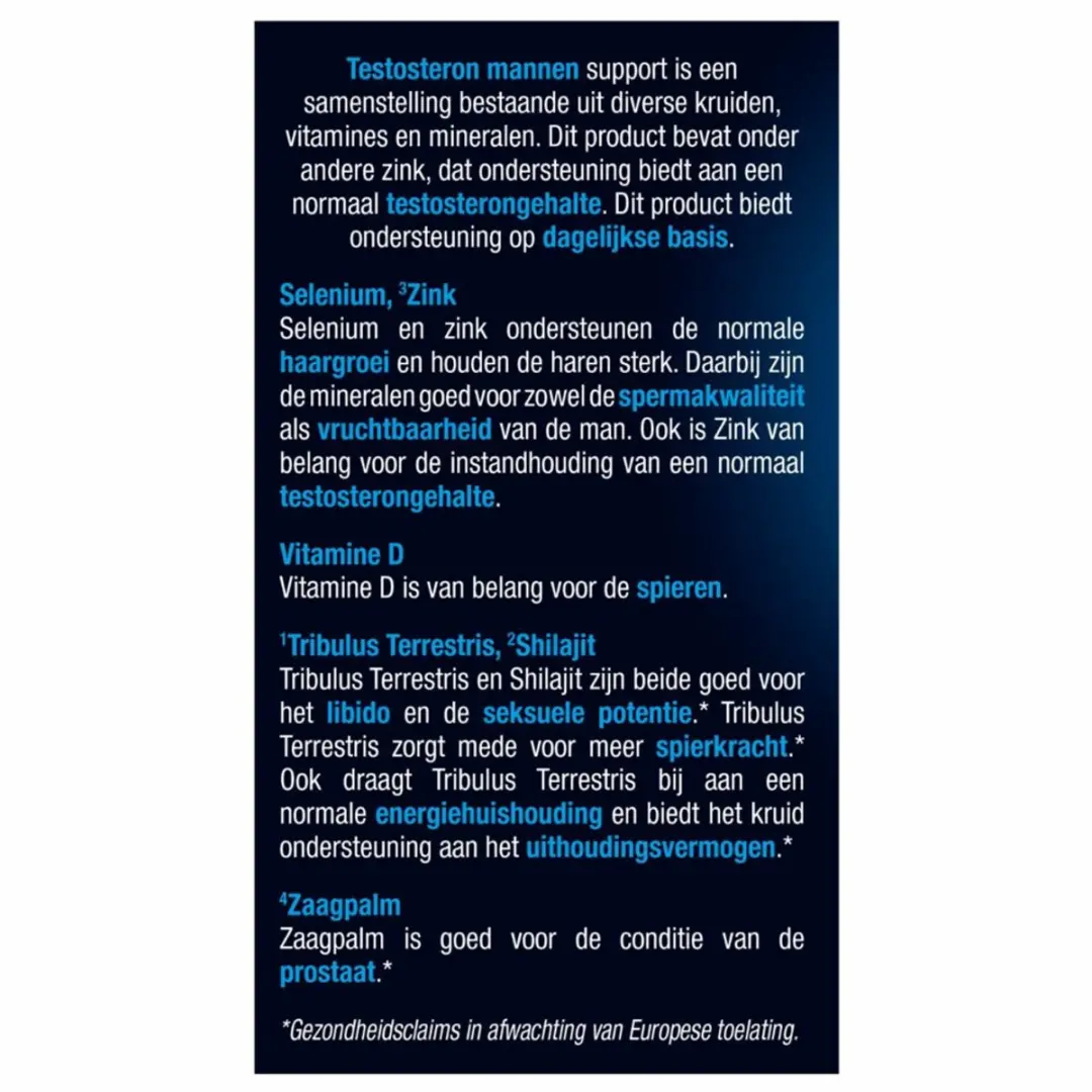 Lucovitaal Testosteron Mannen Support - 60 tabletten