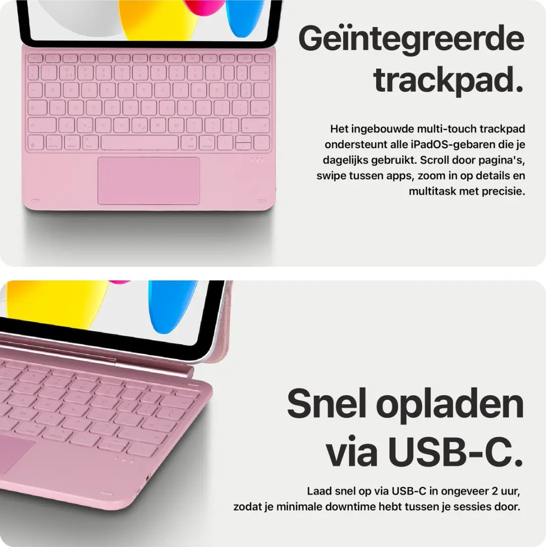 Decoded D26IPA109KBC4QYRE Magnetisch Toetsenbord - Roze