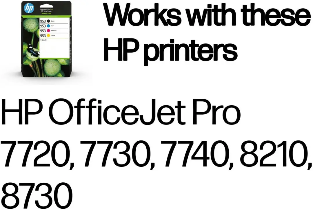 HP 953 4-pack Inktcartridges - Cyaan/Magenta/Geel/Zwart - afbeelding 6 van 6