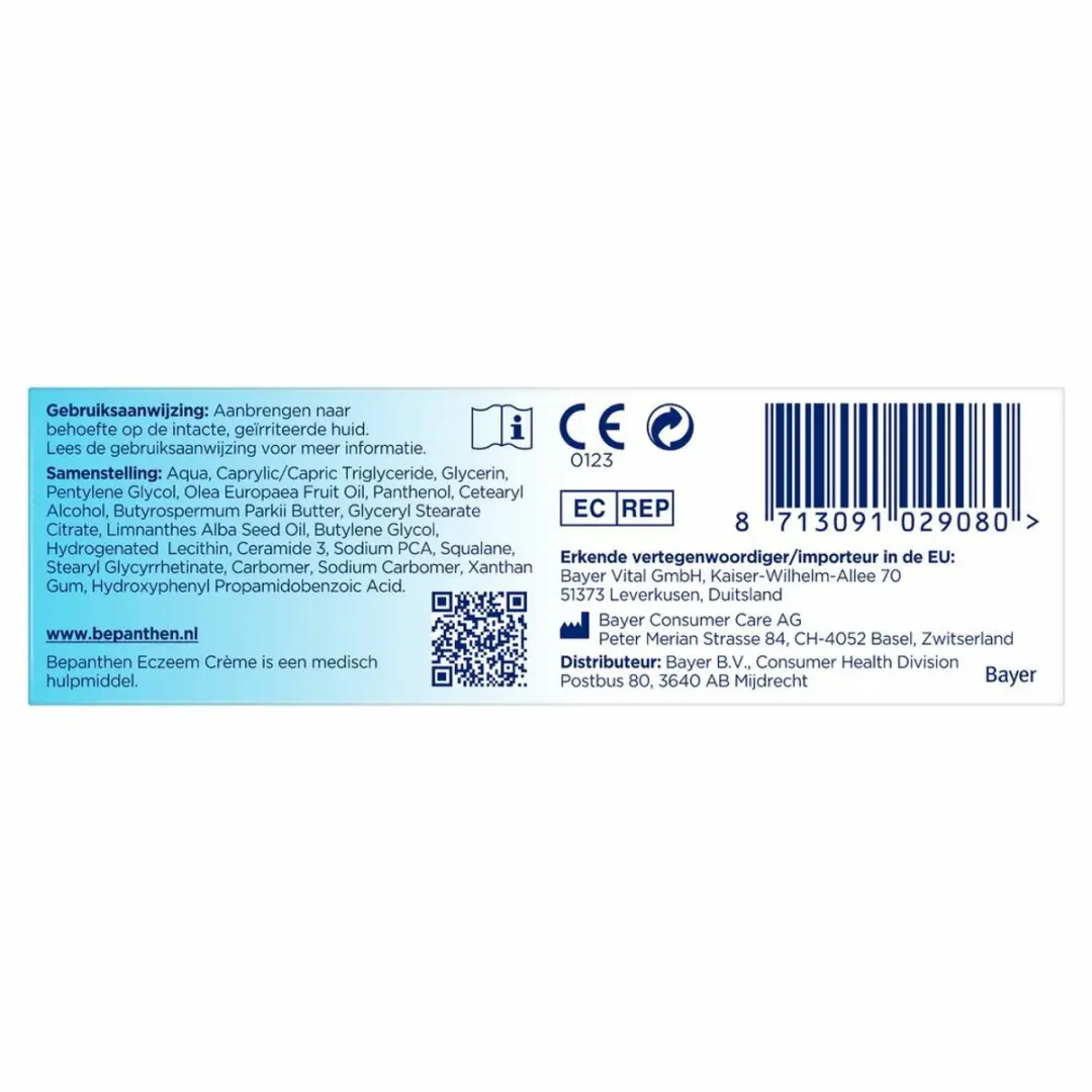 Bepanthen Eczeem Crème - 2 Tubes 20g
