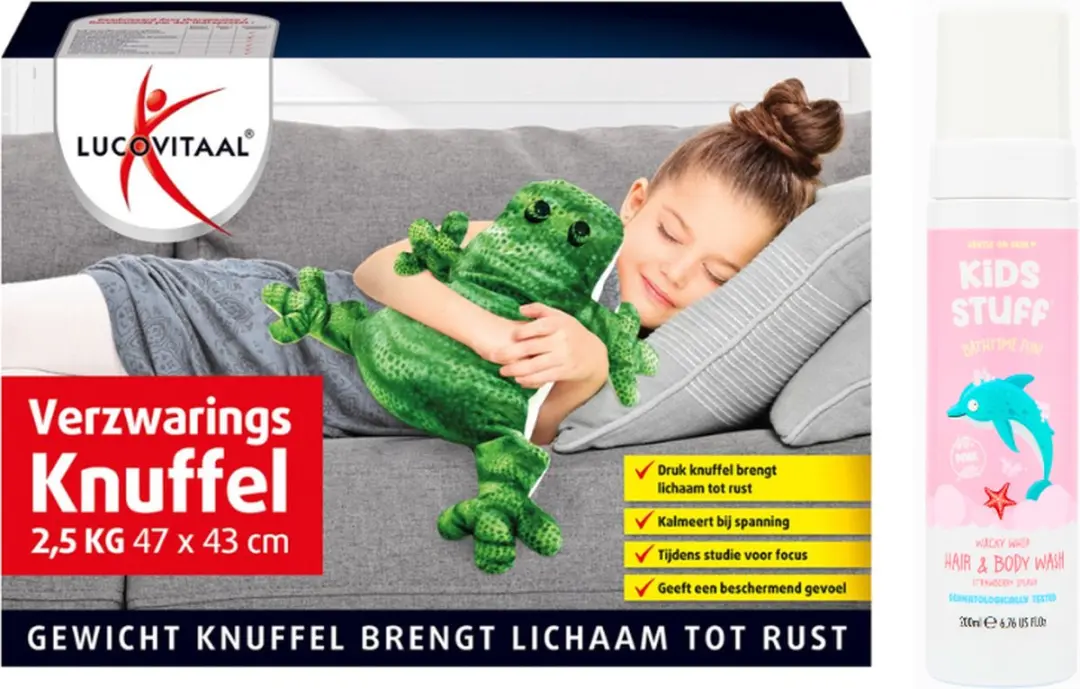 Lucovitaal Verzwaringsknuffel Foam Roze