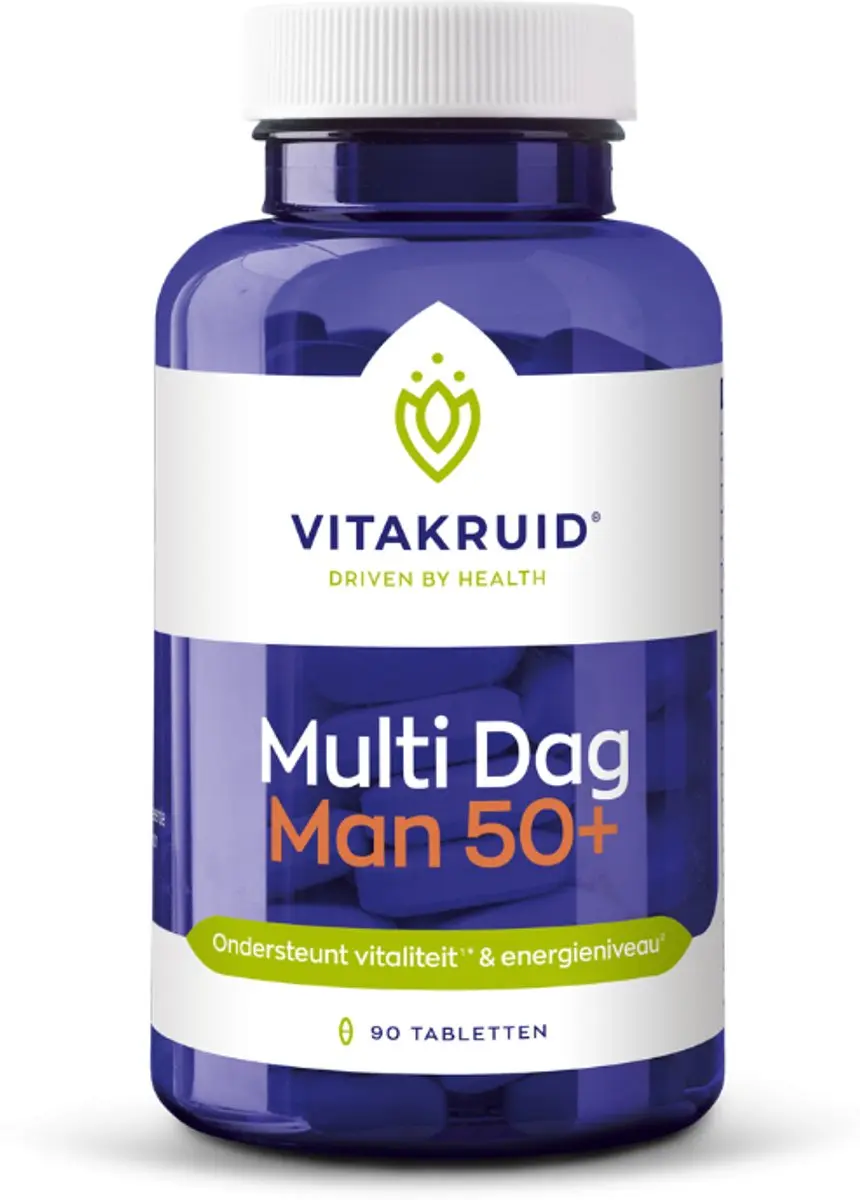 Vitakruid Multi Dag & Nacht Man 50+ 180 Tabletten - 2x90 Stuks