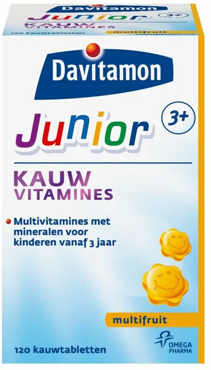 Davitamon Junior 3+ Multivruchten Kauwtabletten - 240g