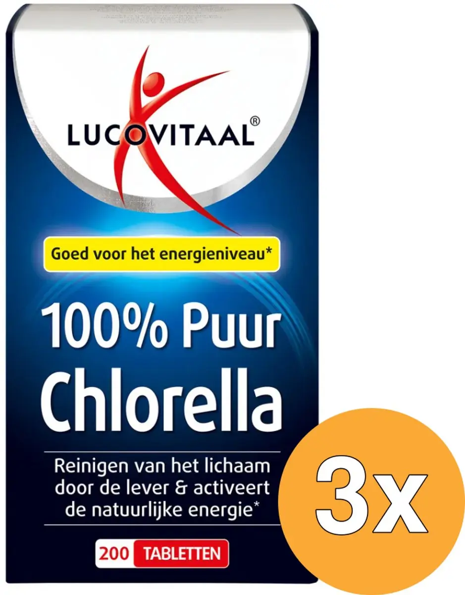 Lucovitaal Chlorella 100% Puur 200 tabletten