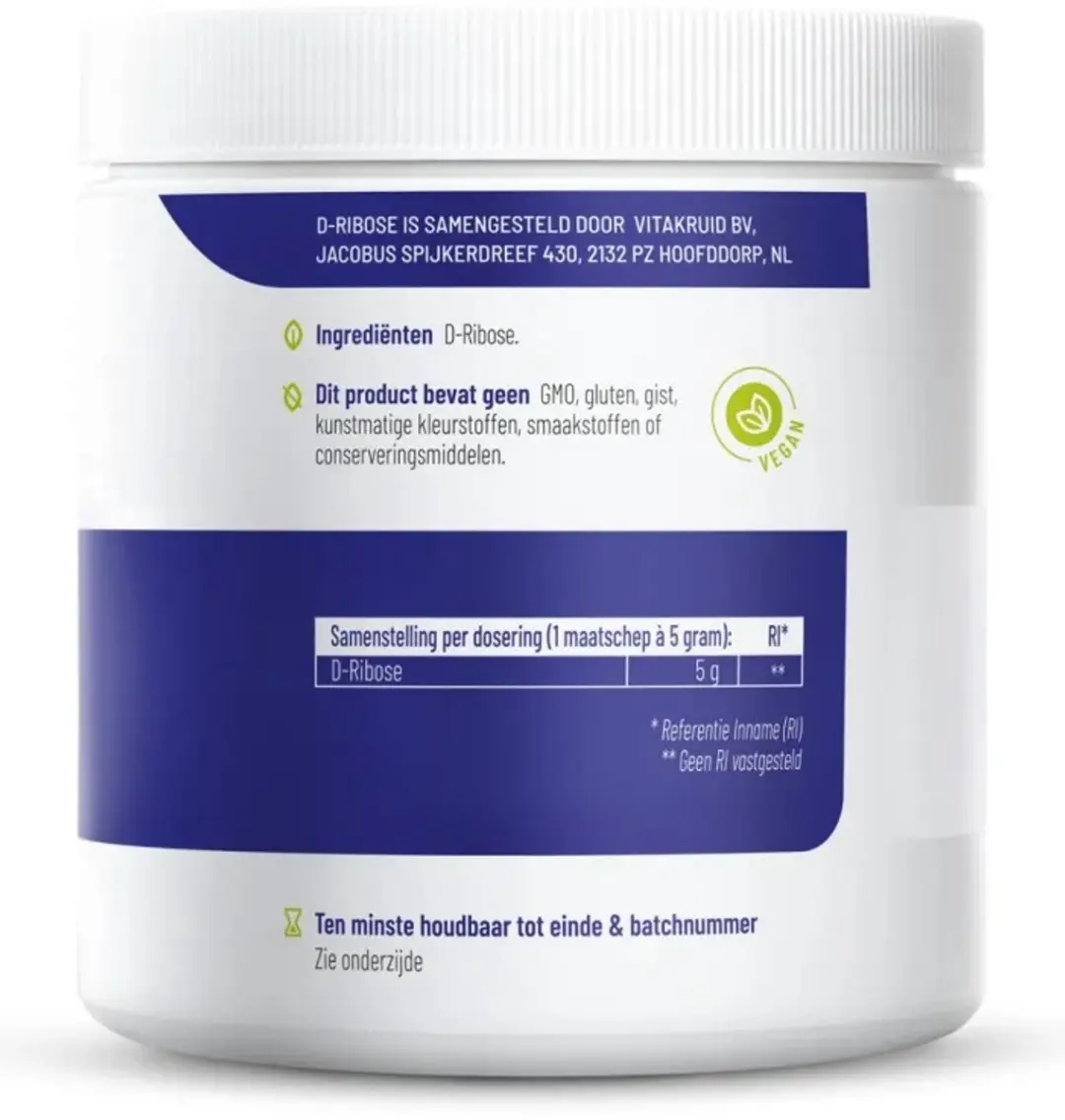 Vitakruid D-Ribose 450g