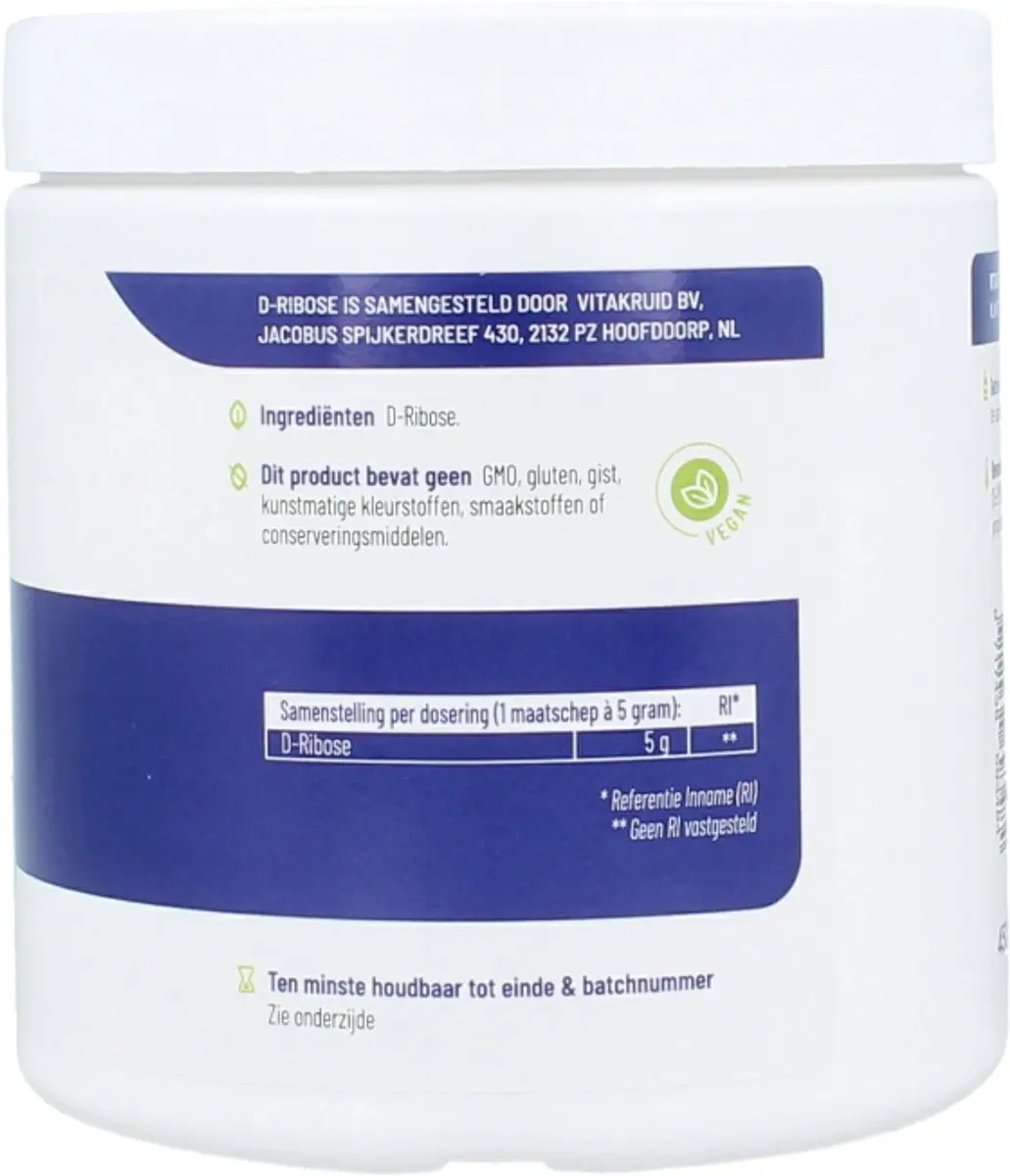 Vitakruid D-Ribose 450g