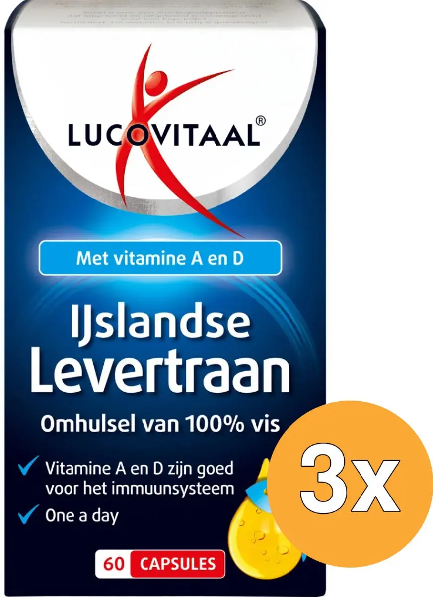 Lucovitaal IJslandse Levertraan 60 Capsules