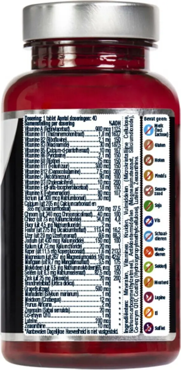 Lucovitaal Compleet Man Multivitamine 40 Tabletten