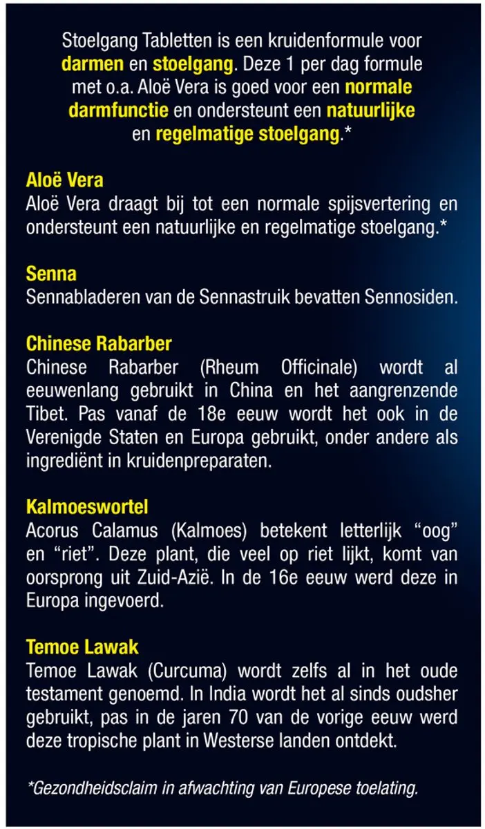Lucovitaal Stoelgang met Senna 60 tabletten