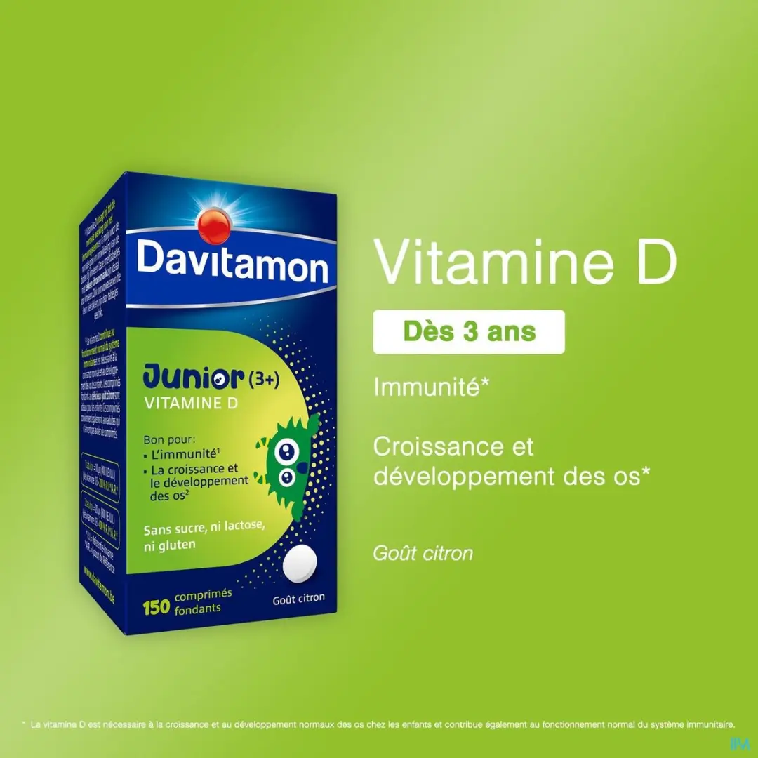 Davitamon Junior Vitamine D 150 Smelttabletten - 150 Stuks