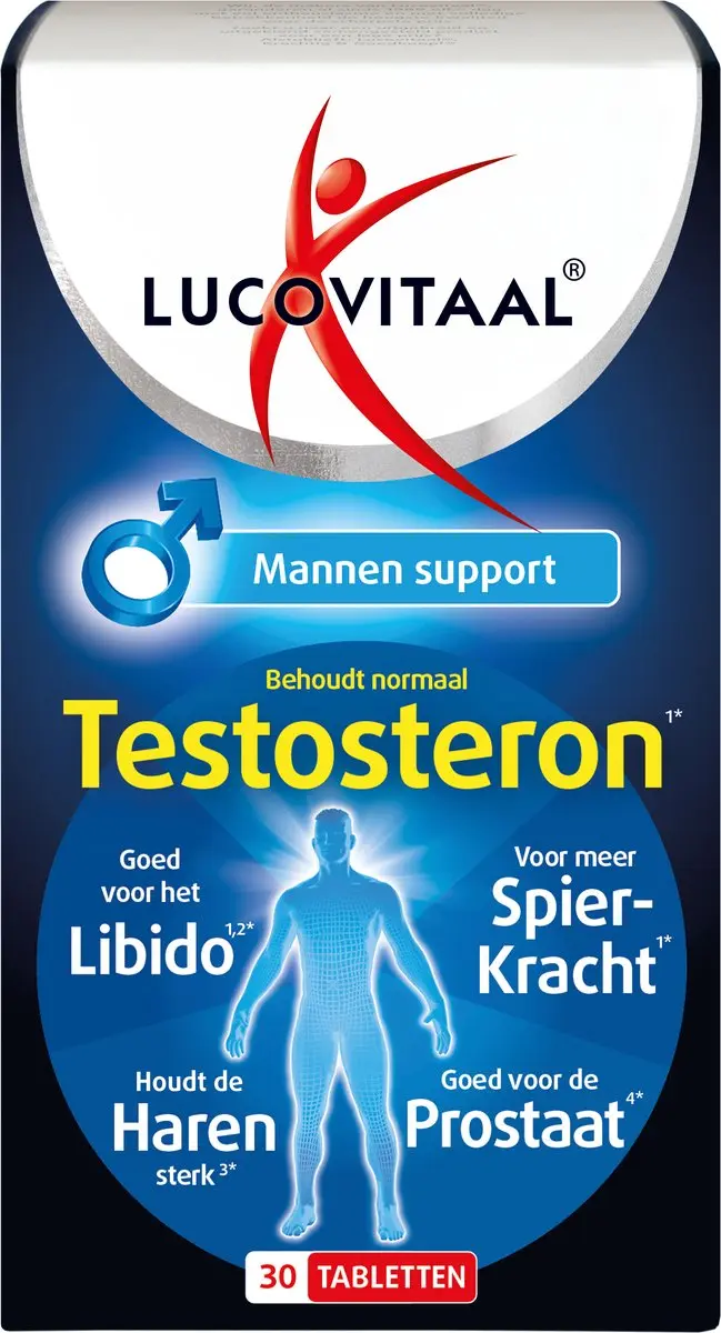 Lucovitaal Testosteron Mannen Support 30 tabletten