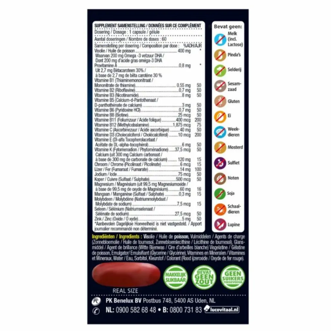 Lucovitaal Magnesium Mama & Baby Multi - 60 Capsules