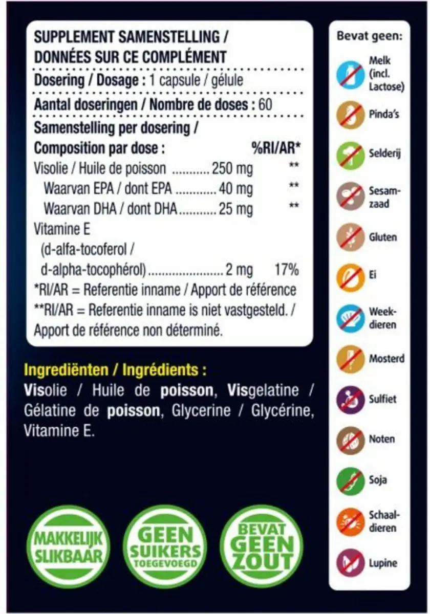 Lucovitaal Visolie Omega 3 Mini Softgels - 60 Stuks