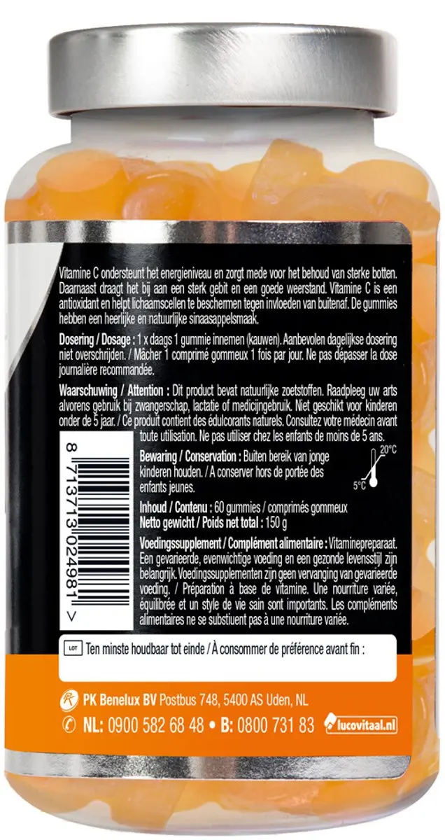 Lucovitaal Vitamine C Gummies 120 Stuks