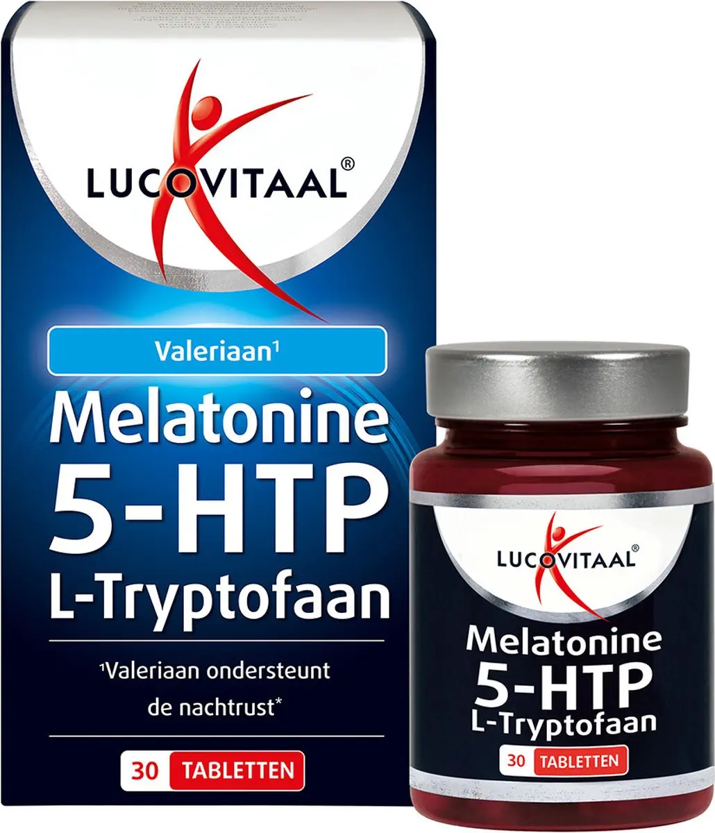 Lucovitaal Melatonine 5-HTP L-Tryptofaan 30 Tabletten