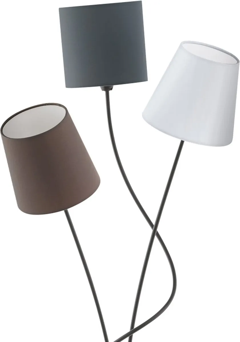 Eglo Maronda Vloerlamp E14 - 152cm - 3-armatuur - Zwart