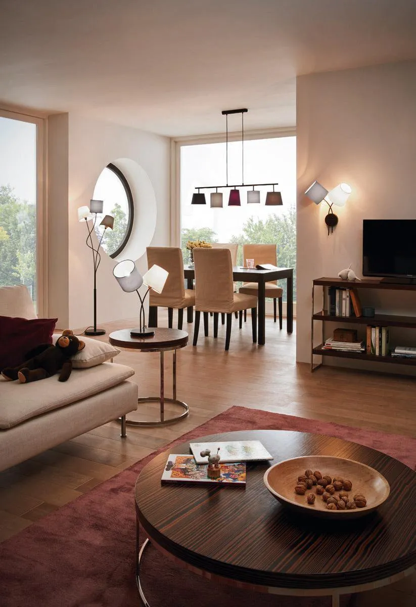 Eglo Maronda Vloerlamp E14 - 152cm - 3-armatuur - Zwart