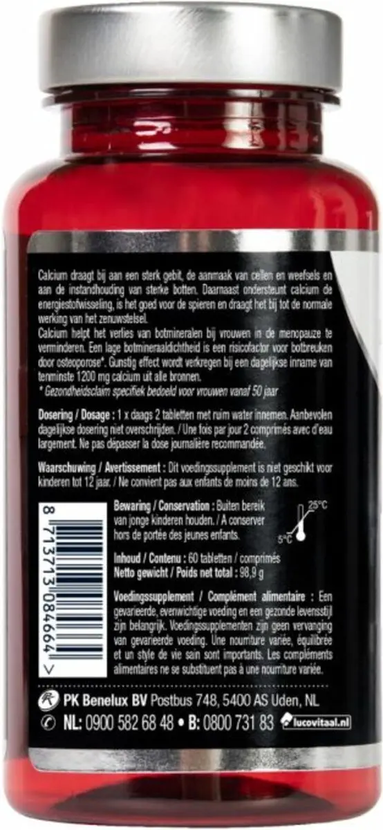 Lucovitaal Super Calcium 1000mg - 60 Tabletten