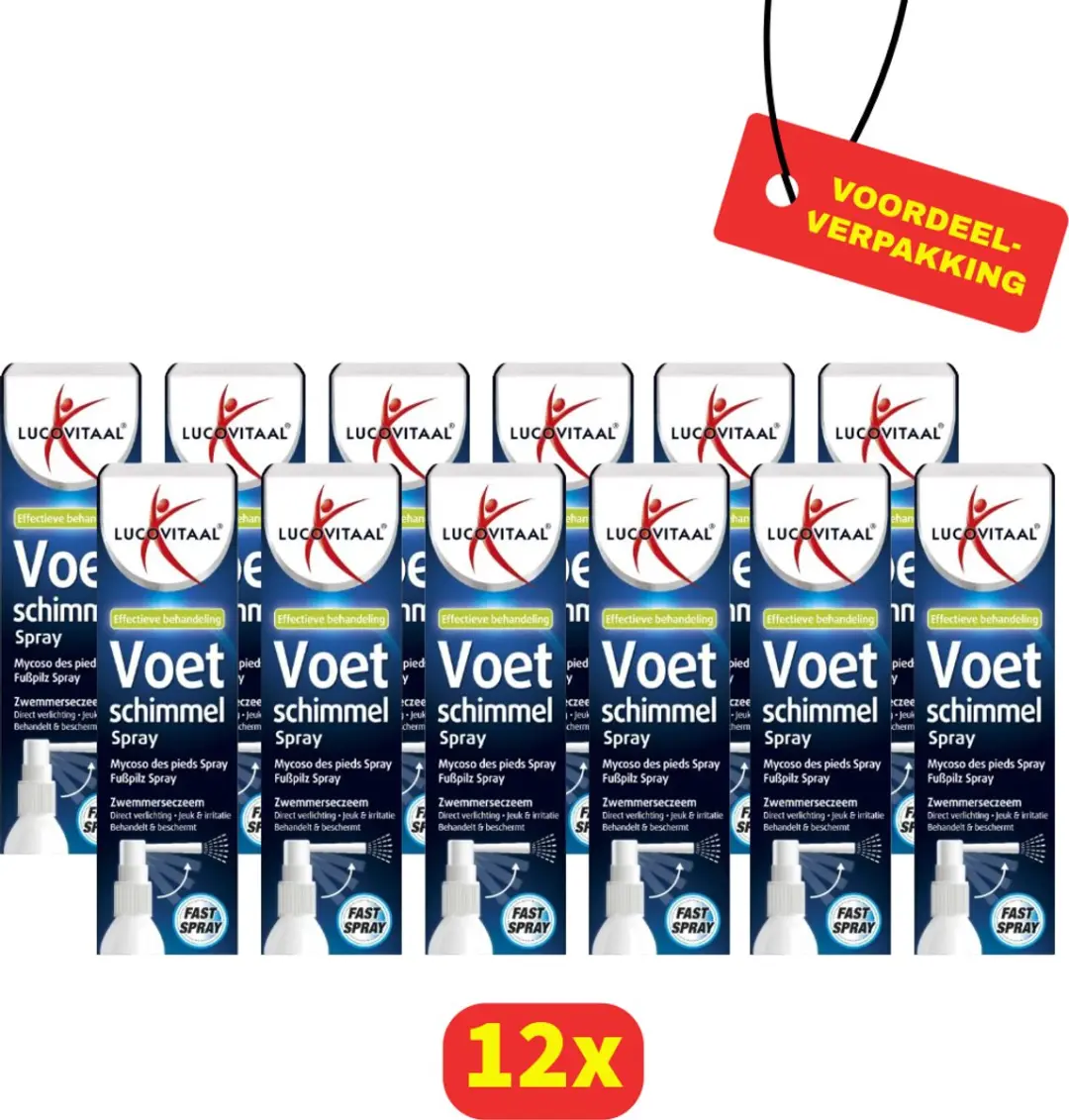 Lucovitaal Voetschimmel Spray 12x25ml