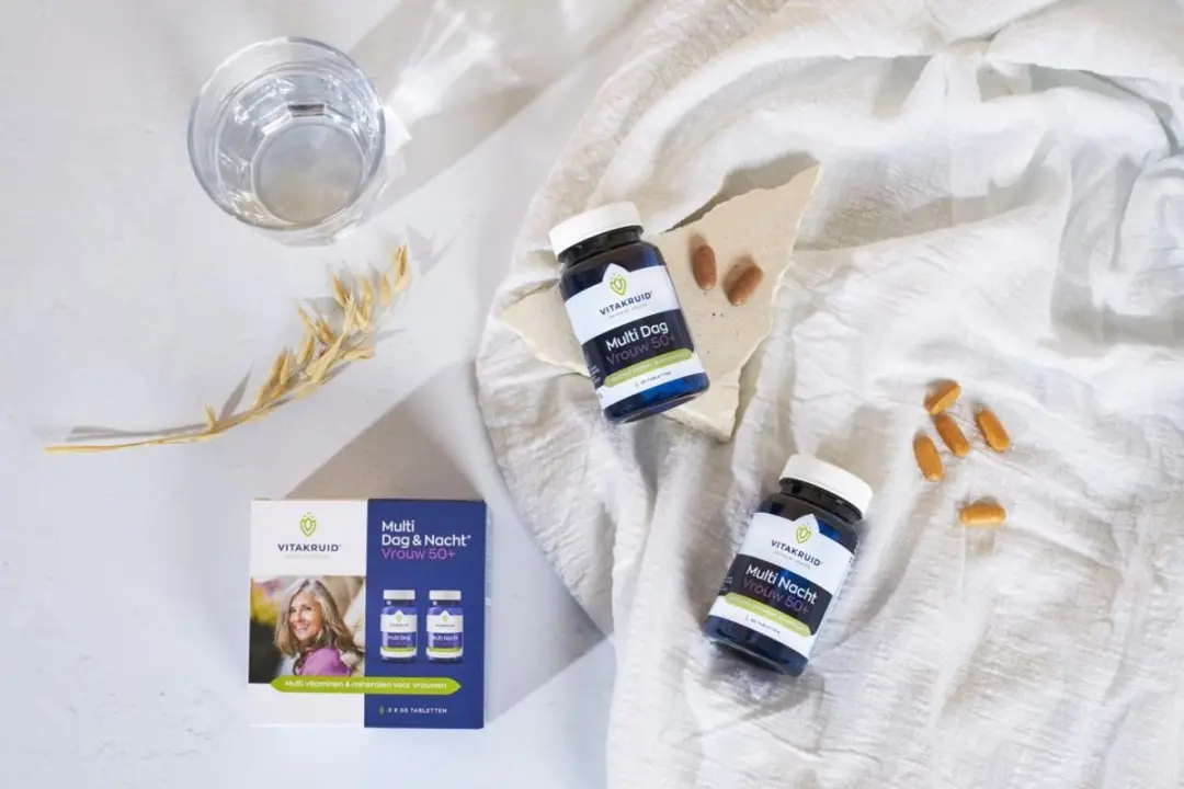 Vitakruid Multi Dag & Nacht Vrouw 50+ - 180 tabletten - afbeelding 6 van 6