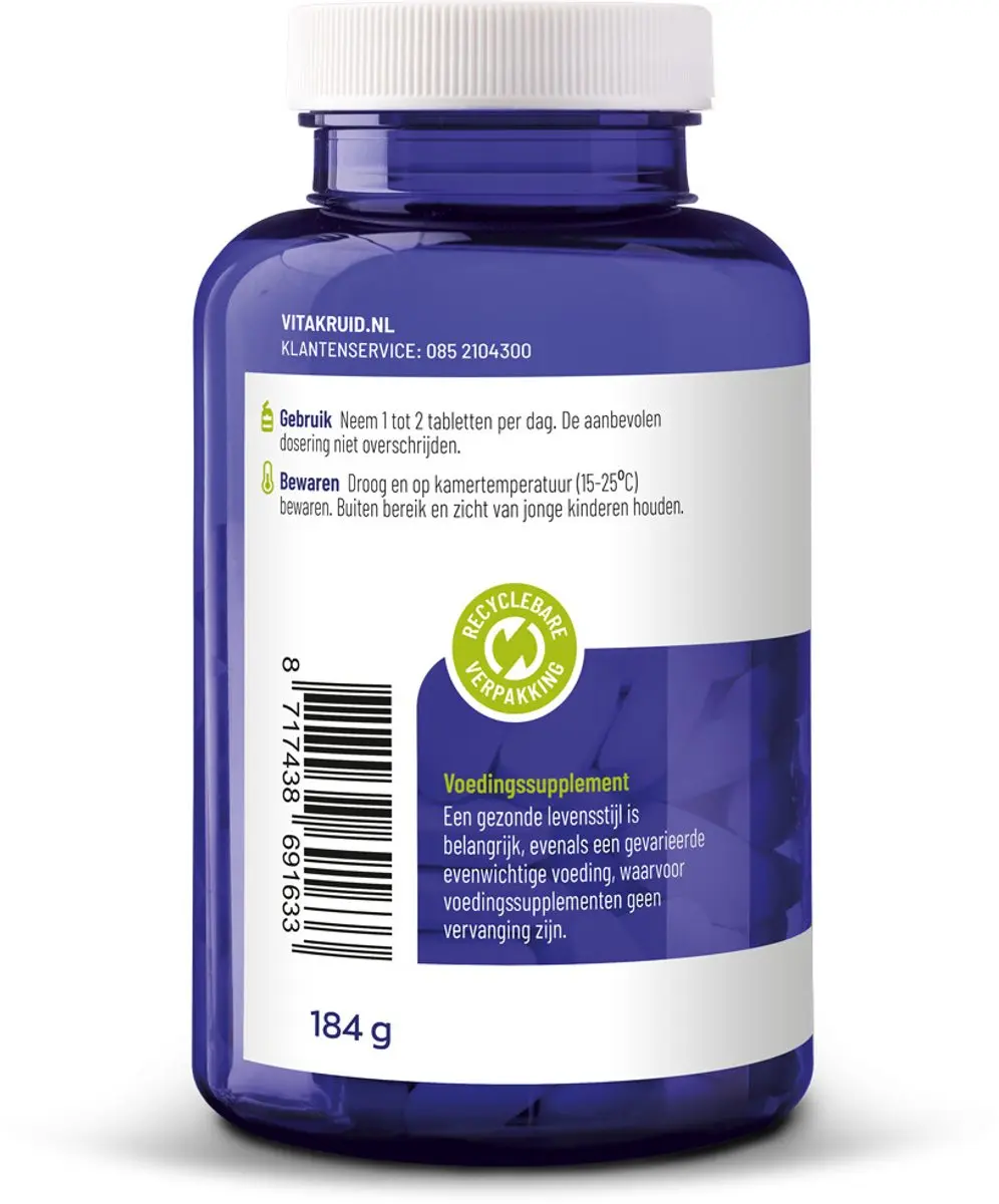 Vitakruid Magnesium 200 Citraat 90 Tabletten