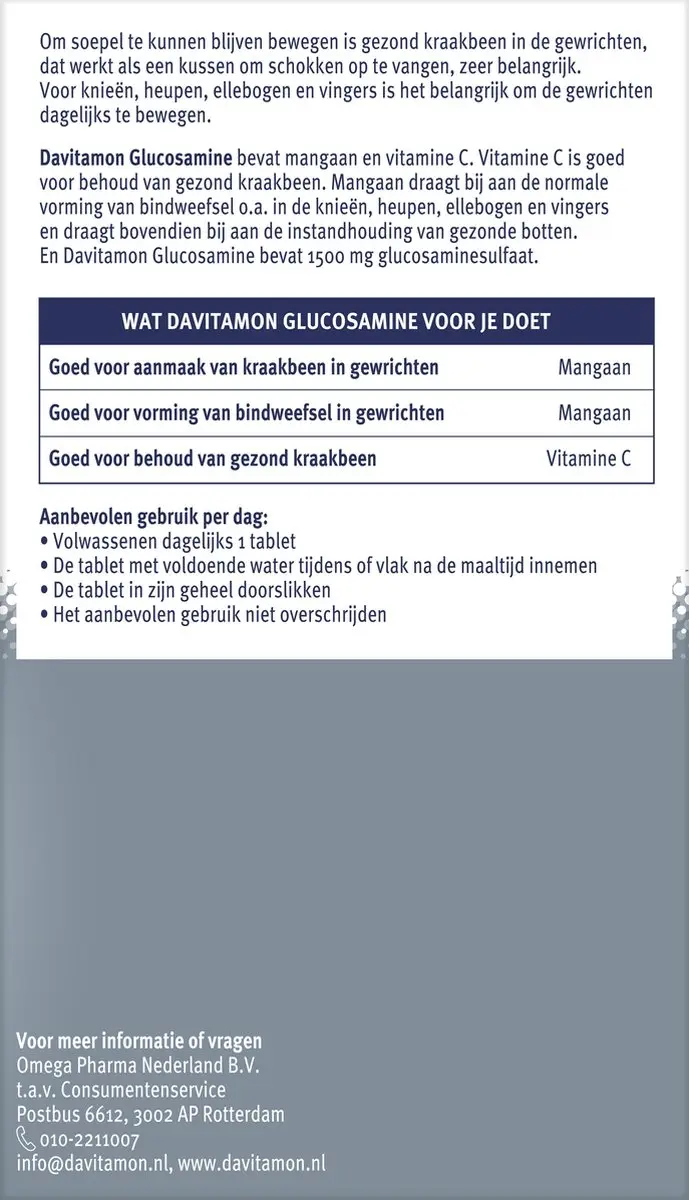 Davitamon Glucosamine 45 tabletten - met glucosaminesulfaat & vitamine C