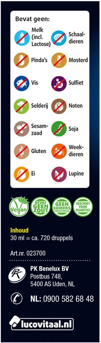 Lucovitaal CBD Olie 5% - 2x30ml Voordeelverpakking
