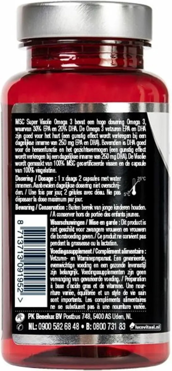 Lucovitaal MSC Visolie Omega 3 - 60 Capsules