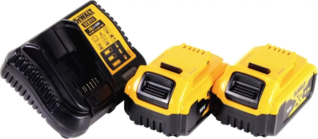 DeWalt DCL 074 P2 Bouwplaatsspot 18V 5000lm - 2x 5Ah accu + lader - Geel/Zwart