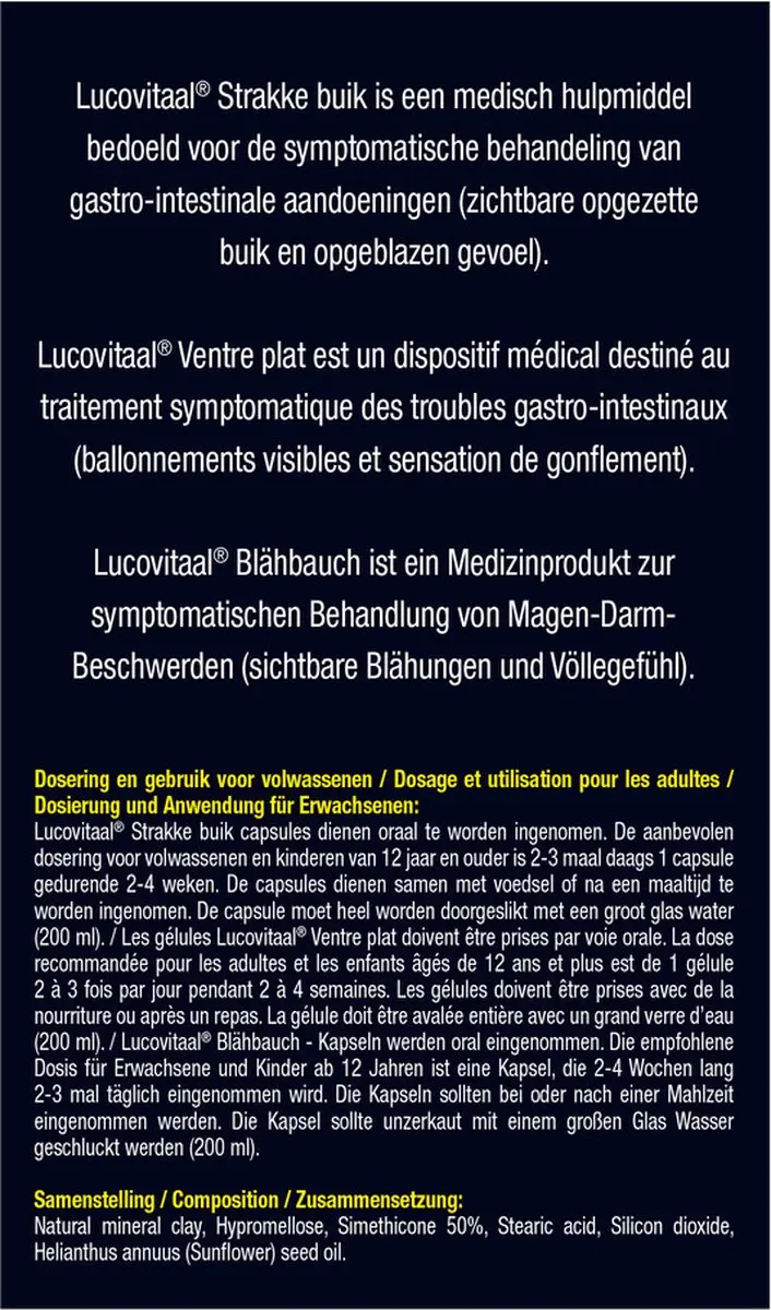 Lucovitaal Strakke Buik Capsules 30 Stuks