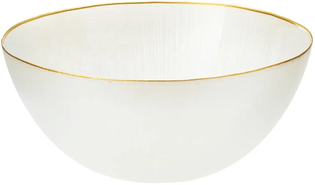 Excellent Houseware Rome Serveerschaal 28cm - 2 Stuks - Wit met gouden rand