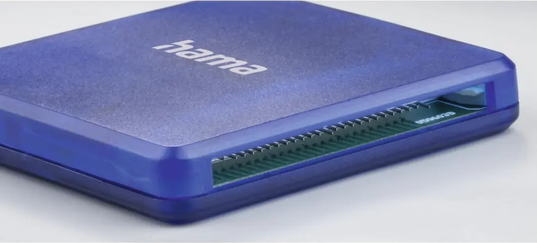 Hama 00124131 Multi Kaartlezer SD/MicroSD/CF - USB 2.0 - Blauw - afbeelding 4 van 5
