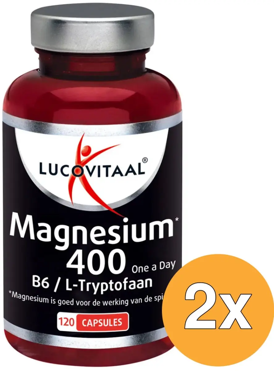 Lucovitaal Magnesium 400 met B6 & L-Tryptofaan 240 Capsules