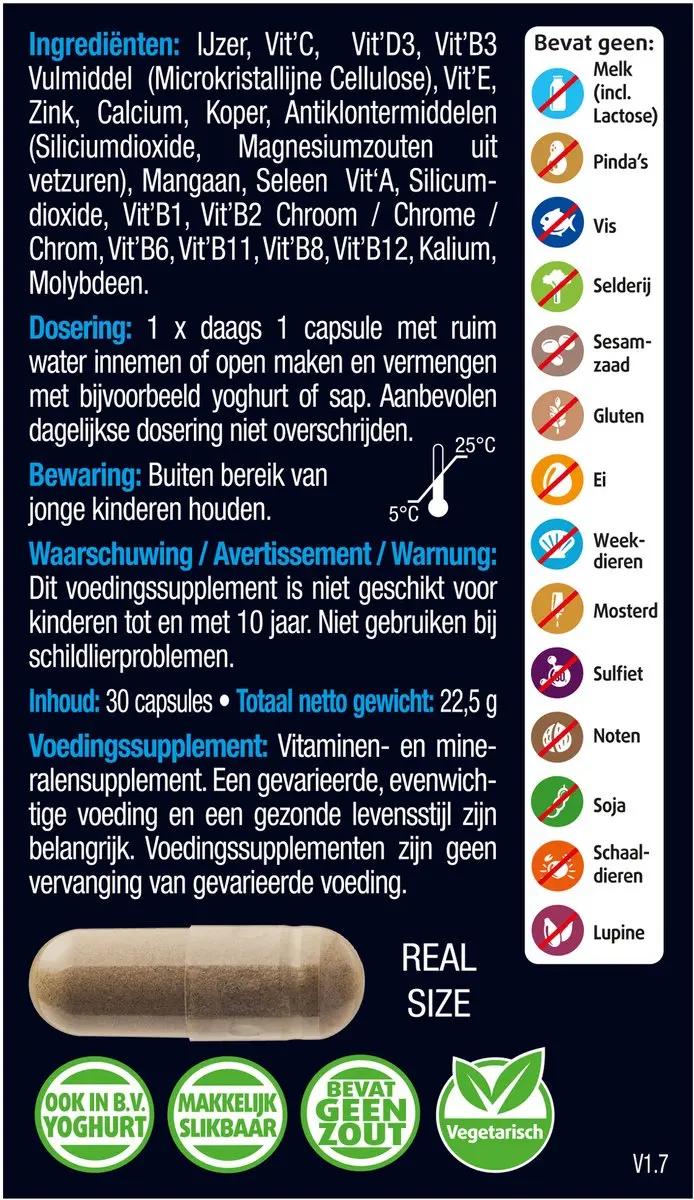 Lucovitaal WLS Multi Vitamine Mineralen Gastric Bypass 30 capsules