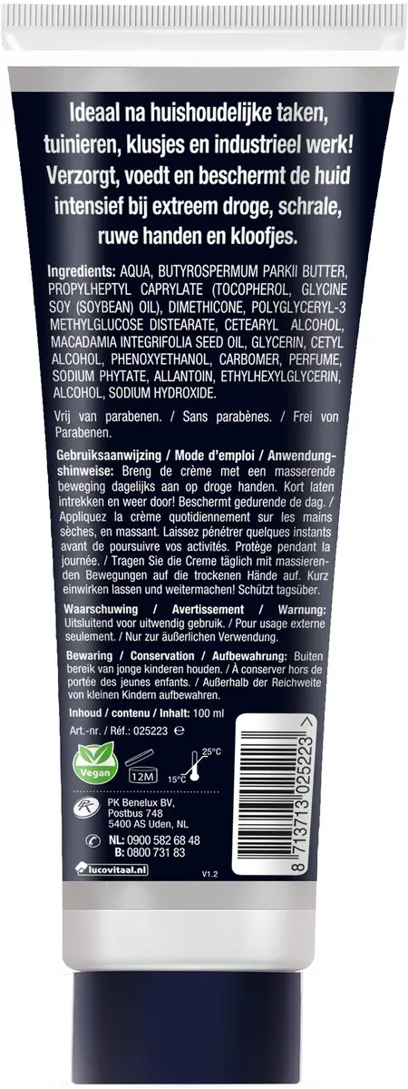 Lucovitaal Werkhanden Crème 100ml