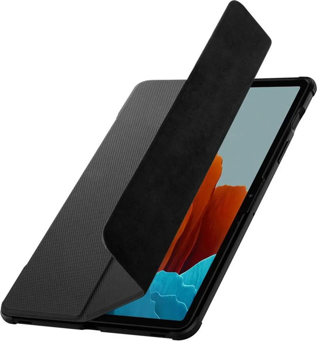 Spigen Rugged Armor Pro ACS01604 Tablethoes - Samsung Galaxy Tab S7/S8 - Zwart