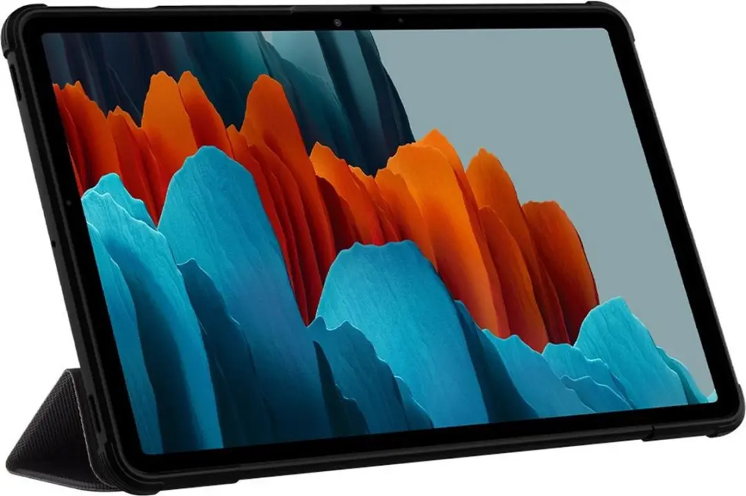 Spigen Rugged Armor Pro ACS01604 Tablethoes - Samsung Galaxy Tab S7/S8 - Zwart