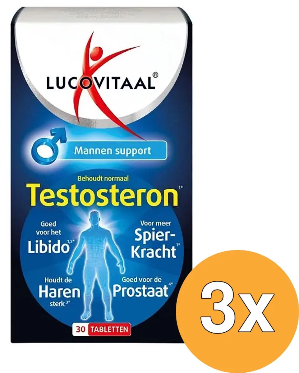 Lucovitaal Testosteron Mannen Support 30 tabletten
