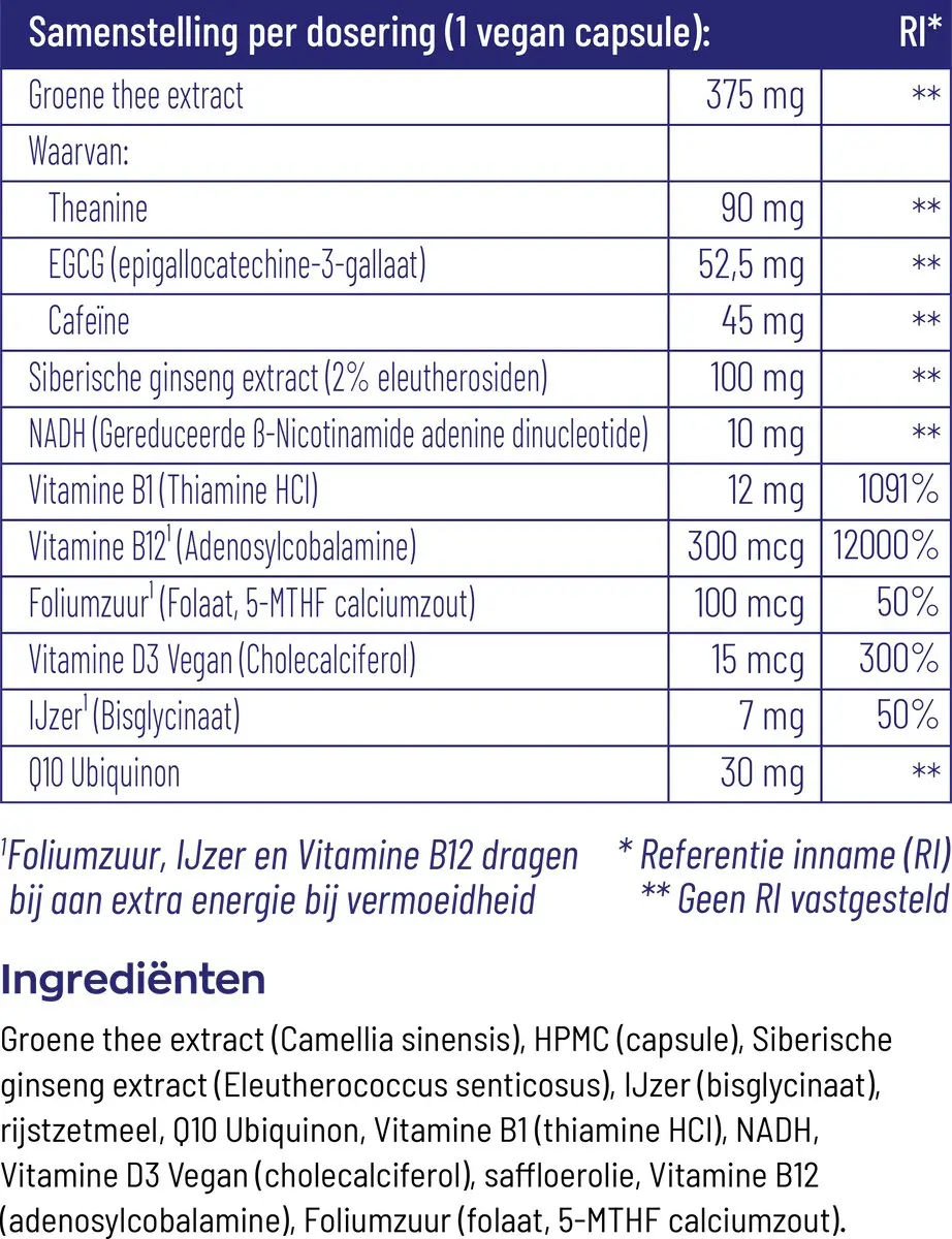 Vitakruid Energie Complex 60 Capsules