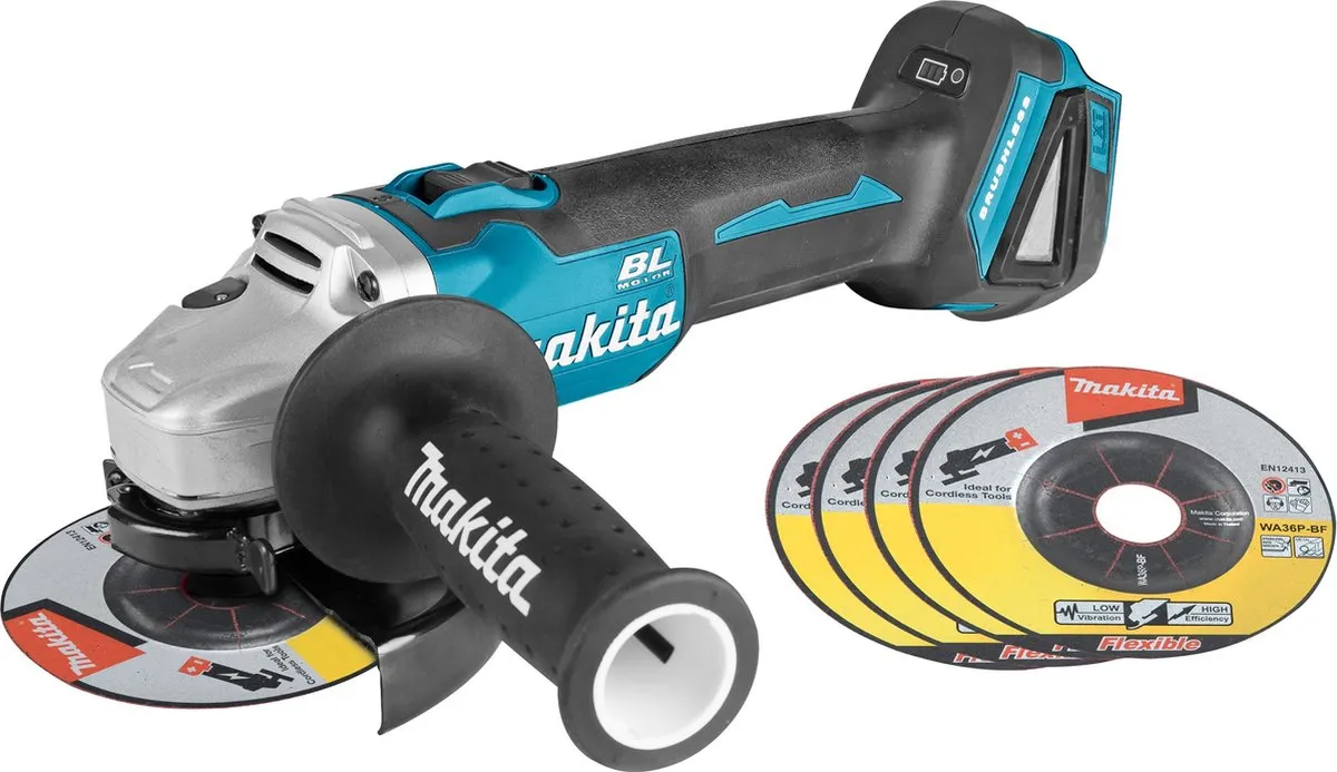 Makita 18V Haakse Slijper DGA504ZJX2 125mm
