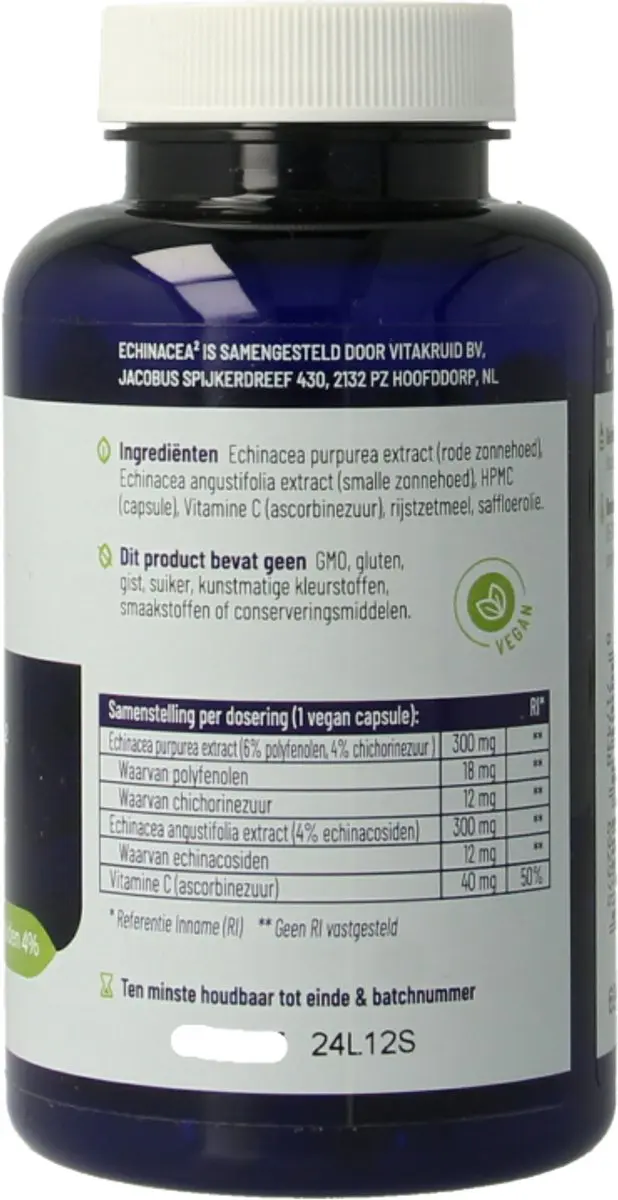 Vitakruid Echinacea 90 Vegetarische Capsules