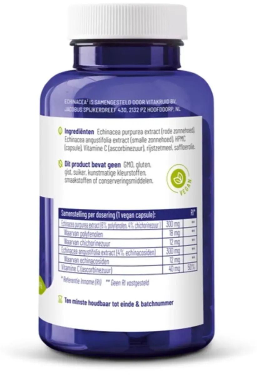 Vitakruid Echinacea 90 Vegetarische Capsules