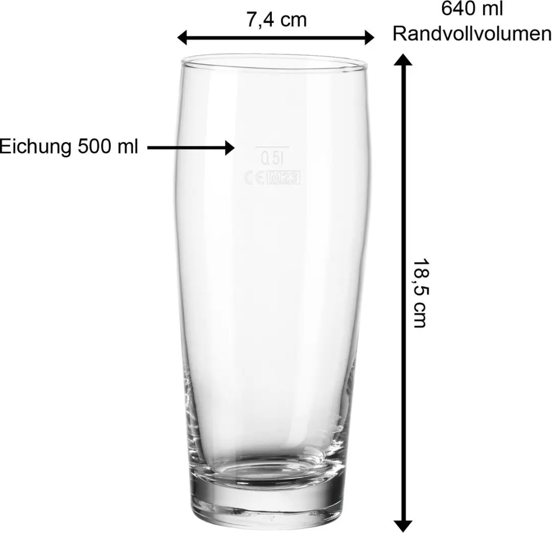 Pasabahce Willi Becher Jubilee 0,5L - Set van 12