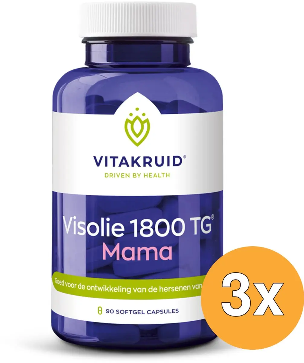 Vitakruid Visolie 1800 TG Mama 270 Softgels