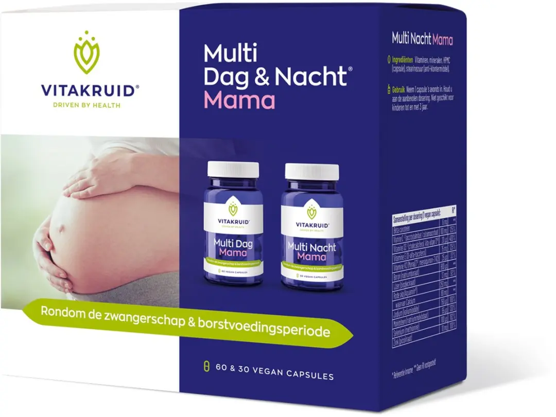 Vitakruid Multi Dag & Nacht Mama 90 Vegancapsules