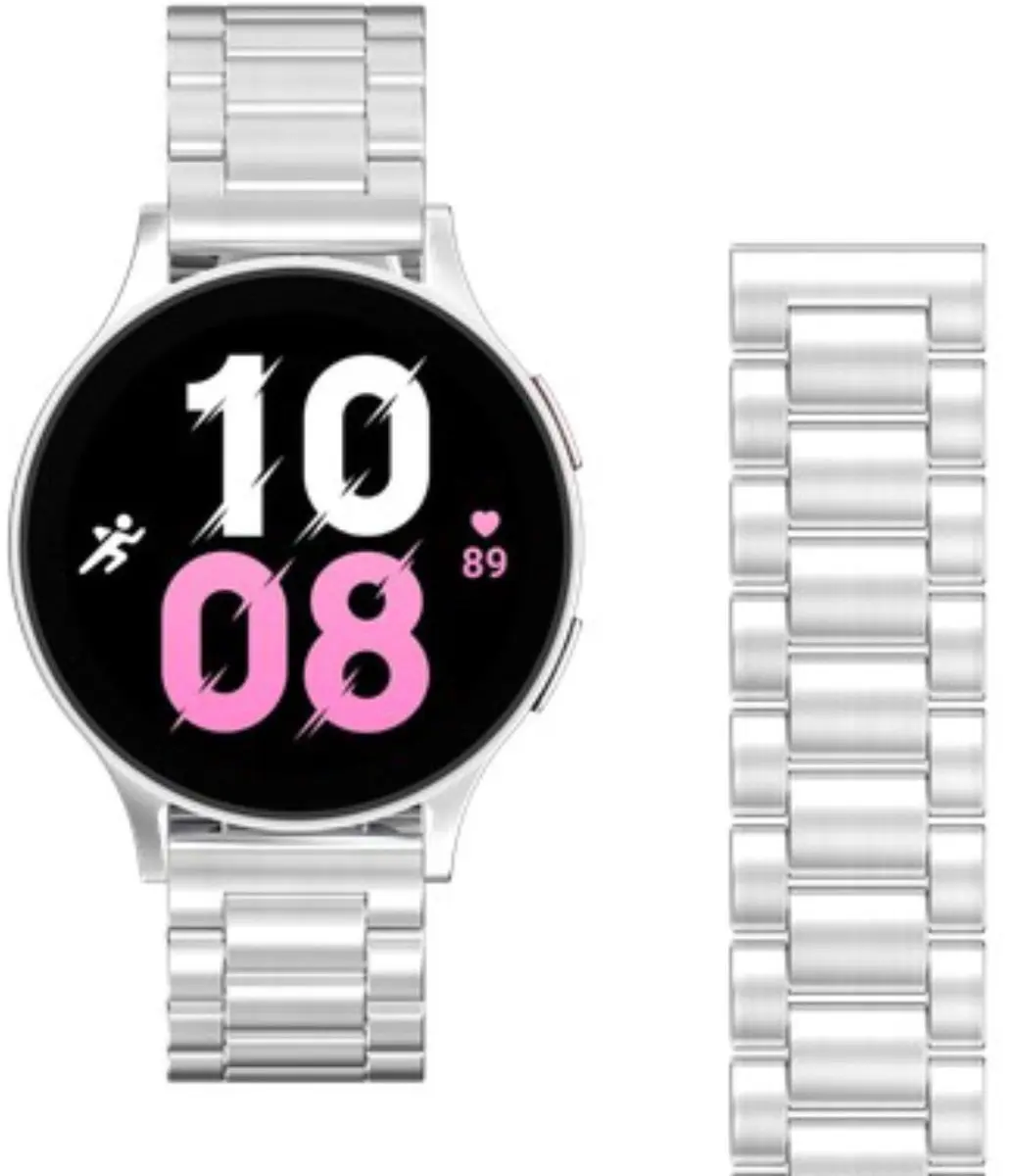 Just in Case PrimeSteel Horlogebandje Samsung Galaxy Watch - Zilver - afbeelding 3 van 6