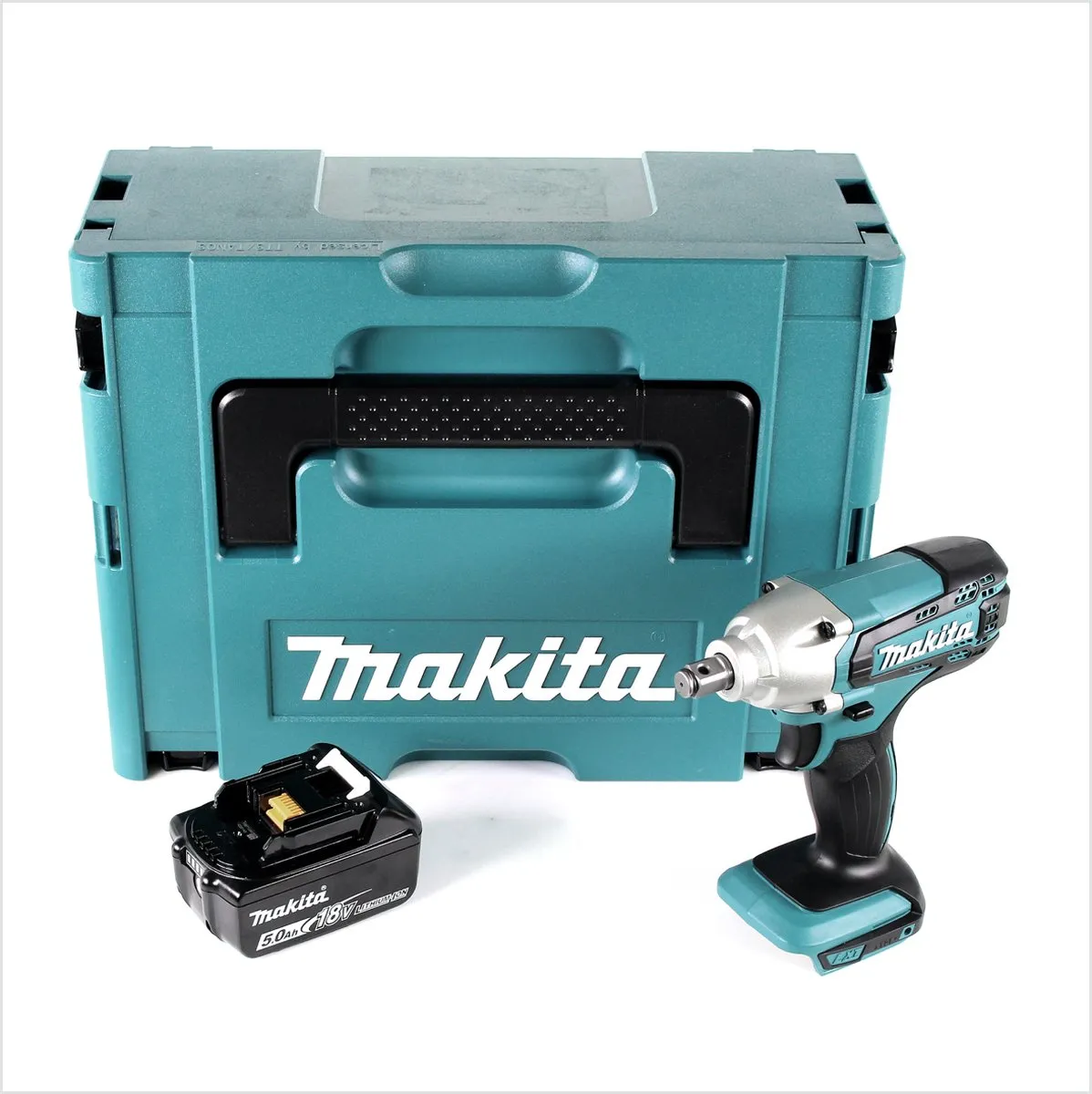 Makita DTW 190 T1J Slagmoersleutel - 1x BL 1850 5,0 Ah - Makpac