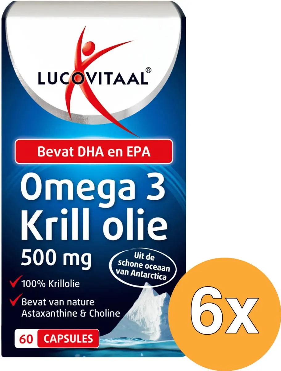 Lucovitaal Omega 3 Krill Olie 500mg