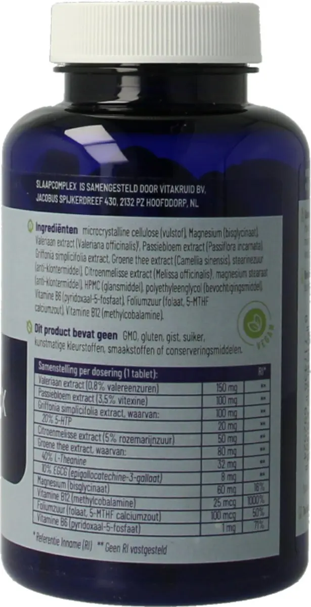 Vitakruid Slaapcomplex 90 Tabletten - afbeelding 6 van 6