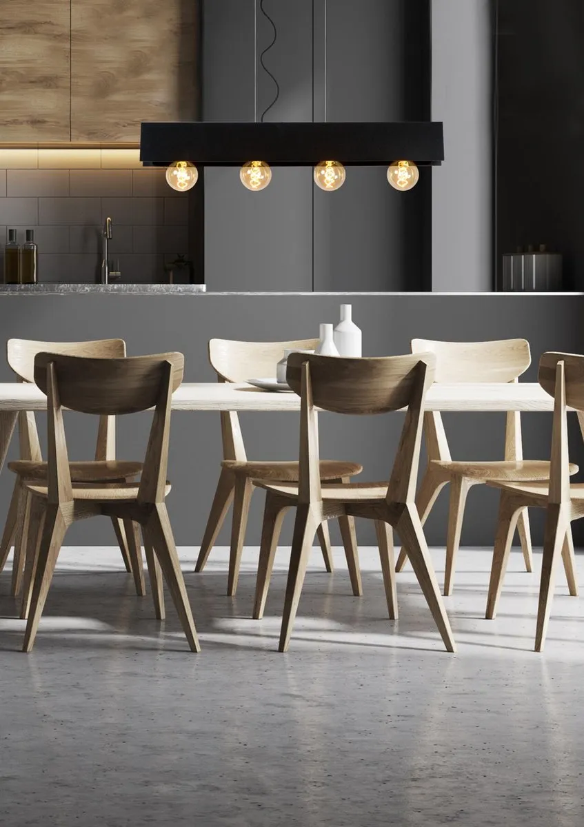 Lucide Surtus Hanglamp 4xE27 - Zwart